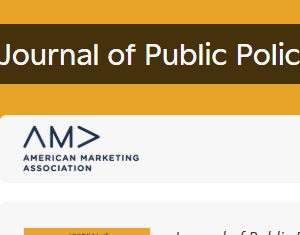 Journal of Public Policy and Marketing
