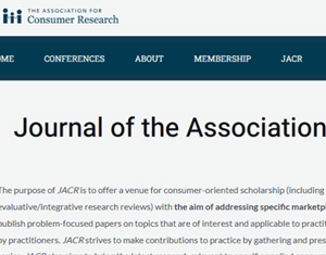Journal of the Association for Consumer Research